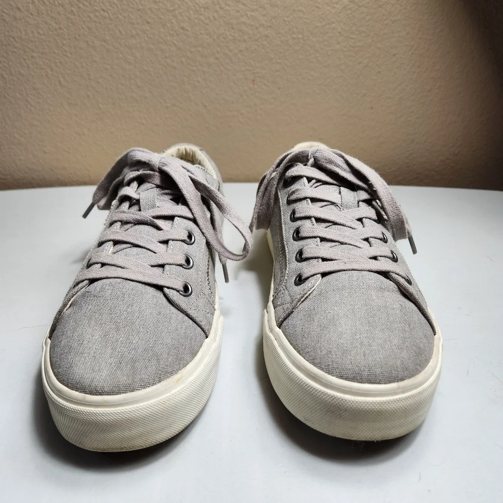 Taos Plim Soul Womens |8.5| Gray Wash Canvas Comfort Sneakers